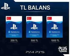 PS4PS5 üçün Playstation TL balans paketi