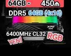 RAM XPG RGB DDR5 64GB 6400MHz CL32