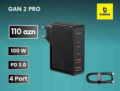 Adapter Baseus 4 port 100W Adapter Baseus 4 port 100W