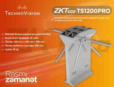 ZKTeco TS1200 Pro Turnistile ZKTeco TS1200 Pro Turnistile