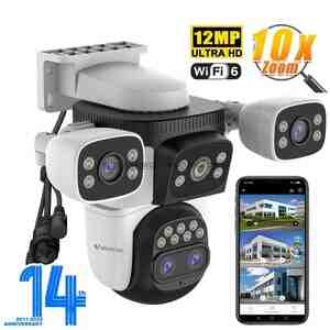 4G Tam simsiz Solar PTZ360 4 kamera 8MP, 4K+64GB 4G Tam simsiz Solar PTZ360 4 kamera 8MP, 4K+64GB