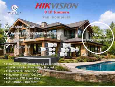 Hikvision IP kamera dəsti Hikvision IP kamera dəsti