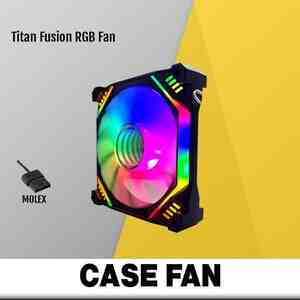 Titan Fusion RGB Molex Fan (Black) Titan Fusion RGB Molex Fan (Black)