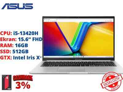 Noutbuk Asus Vivobook X1502VA-BQ1283 90NB10T2-M01TX0 Noutbuk Asus Vivobook X1502VA-BQ1283 90NB10T2-M01TX0