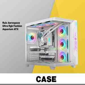 Gaming Case Ruix Aerospace Aquarium ATX White Gaming Case Ruix Aerospace Aquarium ATX White