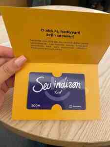 Kontakt home hədiyyə kartı Kontakt home hədiyyə kartı