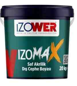İzomax saf akrilik xarici fasad boyası 10kg İzomax saf akrilik xarici fasad boyası 10kg