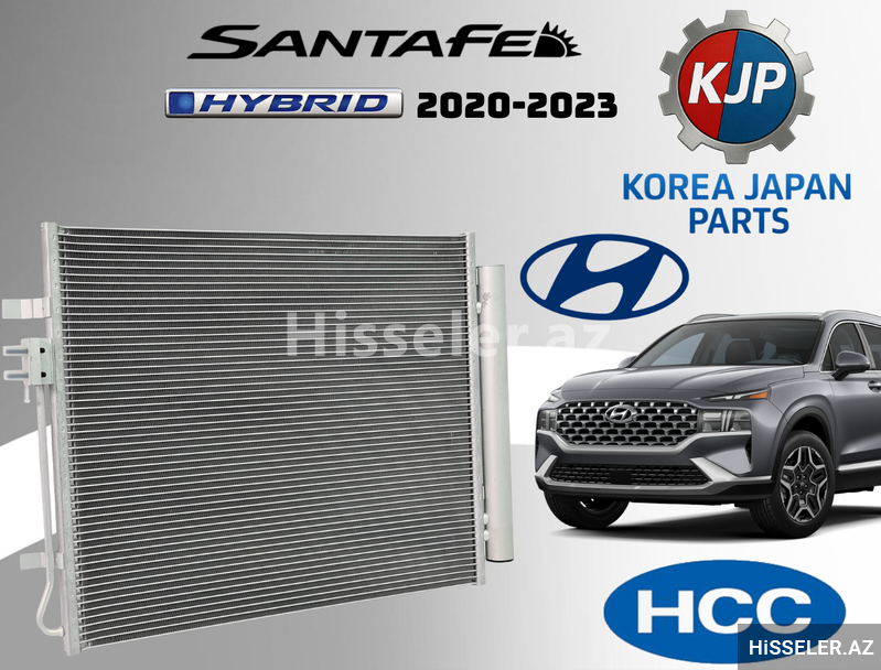 "Hyundai Santa Fe 2020-2023" kondisioner radiatoru "Hyundai Santa Fe 2020-2023" kondisioner radiatoru