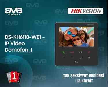 DS-KH6110-WE1 IP Video domofon monitoru DS-KH6110-WE1 IP Video domofon monitoru
