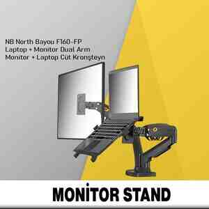 Monitor Stendi F160-FP Laptop + Monitor Dual Arm Monitor Stendi F160-FP Laptop + Monitor Dual Arm