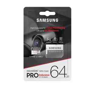 Mikrokart Samsung 64GB Pro Endurance Mikrokart Samsung 64GB Pro Endurance