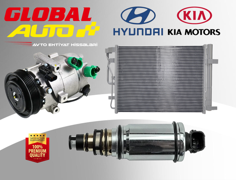 Hyundai Kia kondisioner komplekti Radiator Kompressor Sensor Hyundai Kia kondisioner komplekti Radiator Kompressor Sensor