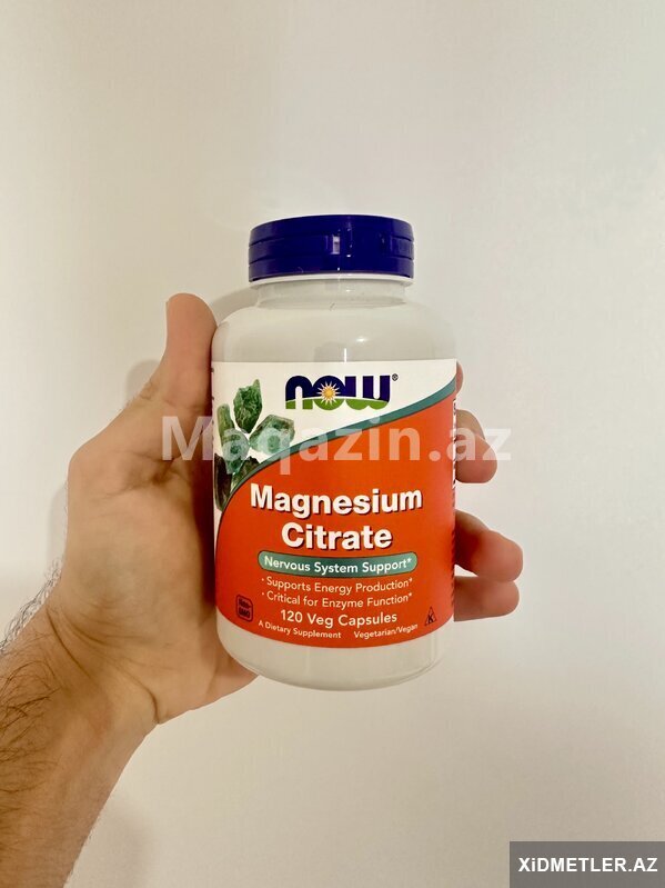 Now Foods Magnesium Citrate 120 Kapsul -Amerika maqnezyum Now Foods Magnesium Citrate 120 Kapsul -Amerika maqnezyum