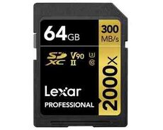 SD yaddaş kartı Lexar Professional 64 GB 2000x