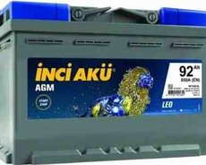 Akkumulyator INCI AKU AGM 92 Ah R