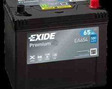 Akkumulyator EXIDE Premium 65 Ah R+ EA654