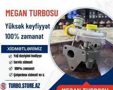 Renault Megane mühərrik turbosu və kartici