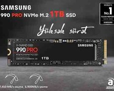 Samsung 990 PRO Series 1TB PCIe Gen4. X4 NVMe M.2 MZ-V9P1T0BAM