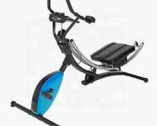 Pres trenajoru Ab Spin bike