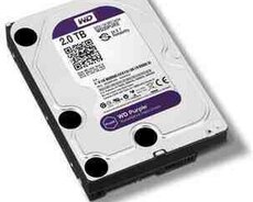 Sərt disk (HDD) WD Hikvision WD20PURX-78AKYY0 3.5 Purple 2TB