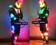 Led Robot Boy, Komplekt Satış: Sumka, Adapter, Batarya. #mascot