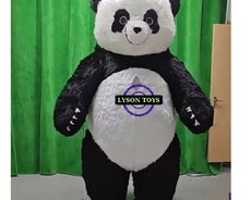 Panda Mascot Geyim. Komplekt satış üçün nəzərdə tutulub. (Komplektə