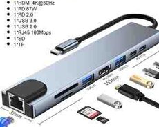 Type-C Hub 8 Portlu