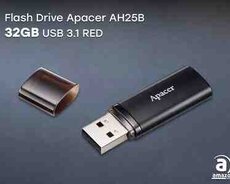 Flash Drive Apacer AH25B 32GB USB 3.1 Black AP32GAH25BB-1