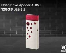 Flash Drive Apacer AH15J 128GB USB 3.2 Red AP128GAH15JR-1