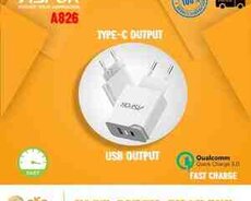 Adapter Aspor A826 Qualcomm 3 Fast Charge