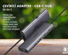 Multifunction Adapter Ugreen CM498 15601 USB-C 10-in-1 HUB