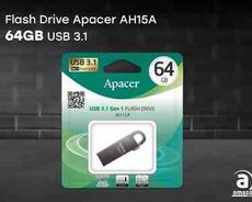 Flash Drive Apacer AH15A 64GB USB3.1 Black AP64GAH15AA-1