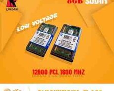 Kingston DDR3 8Gb PCL 1600 Mhz Noutbuk Ram Memory