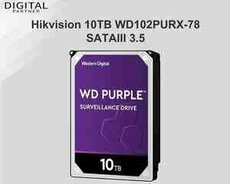 Sərt disk Hikvision 10TB WD102PURX-78 SATAIII 3.5