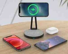 Enerji toplama cihazı Levelo Dualflow 2-in-1 Wireless Charging Stand