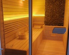 Sauna ustasi sauna yığılması