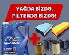 Mannol müherrik yağı və filterləri