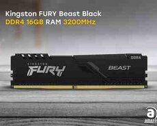 Kingston FURY Beast Black 16GB 3200MHz DDR4 CL16 DIMM