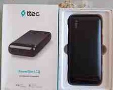 Xarici akkumulyator Ttec PowerSlim LCD PD 20.000 mAh Powerbank with USB-C InputOutput Black