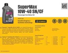 SuperMax 10W-40 SNCF mühərrik yağı