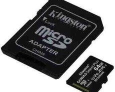 MicroSD kart Kingston Canvas Plus 64GB