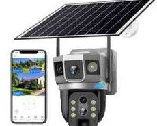 4G Sim kartlı Solar 360 FHD kamera 4MP+64GB