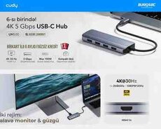 4K dəstəkli USB çoxaldıcı Cudy UH500