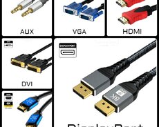 Audio/video Kabelləri ""hdmi, Vga, Dvi, Displayport""