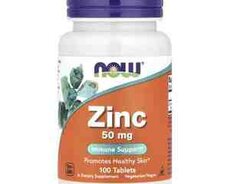 NOW Foods, Zinc, 50 mg, 100 Tablets