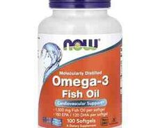 NOW Foods, Omega-3 Fish Oil, 1,000 mg, 180 EPA - 120 DHA, 100 Softgels