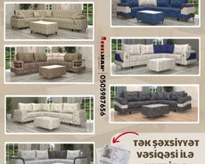 Künc divanlar Kreditlə | Fabrik istehsalı