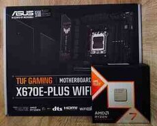 AMD Ryzen 7 9800X3D + ASUS TUF Gaming X670E WIFI