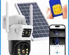 4G Günəş Enerjili İki Lensli müşahidə kamerası