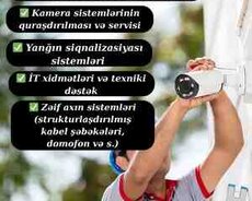 Kamera sistemləri üzrə quraşdırma və servis xidməti